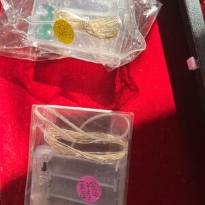 Fairy lights. Can be used for decorating plants,and flower arrangements.